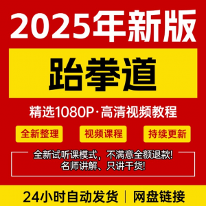 图片[1]-2025跆拳道视频教学课程零基础学习入门竞技跆拳道培训技术教程-淘宝虚拟仓