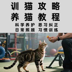 图片[1]-训猫入门培训教学视频课程驯猫教程家庭养猫指南攻略大全注意事项-淘宝虚拟仓