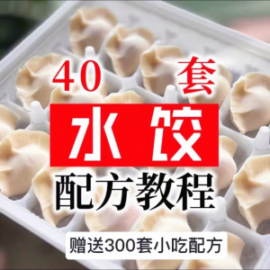 图片[1]-【0.01秒发】40套水饺技术配方 特制技术视频教程-淘宝虚拟仓