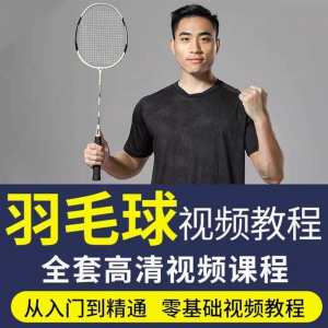 羽毛球视频教程少儿童成人零基础自学课程战术训练教学技巧培训