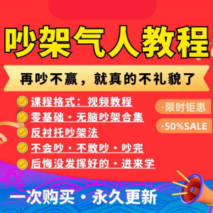 吵架指南教程视频全集从入门到精通技巧培训学习在线课程素材资料
