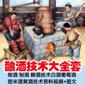 图片[1]-土法做酒 制酒 酿酒造酒技术白酒葡萄酒甜米酒黄酒资料视频+图文-淘宝虚拟仓