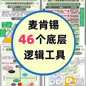 46种麦肯锡思考工具框架底层逻辑137页PPT属于芒格100个思维模型